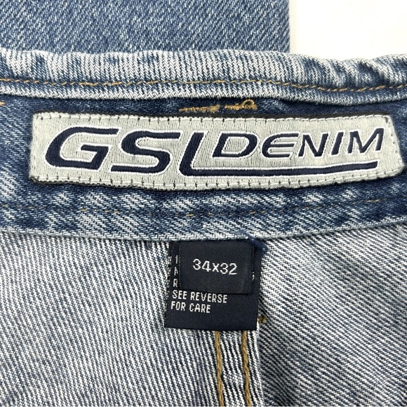 GSL Denim Straight Cut Jeans Size 34 X 32 Men's - Picture 9 of 12